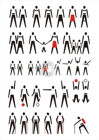 To use this stock image in your creative project, please select the size you need over to the right and click the "Add to Cart" button.
Your downloaded image will come with the Cutcaster watermark removed so don’t worry about the watermark you see on this page. Pictogram Poeple stock vector clipart, Pictogram of a woman men and children by Čerešňák