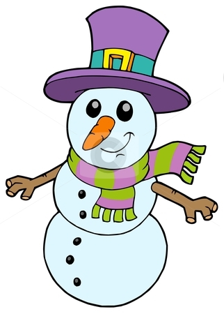 To use this stock image in your creative project, please select the size you need over to the right and click the "Add to Cart" button.
Your downloaded image will come with the Cutcaster watermark removed so don’t worry about the watermark you see on this page. Cute cartoon snowman stock vector clipart, Cute cartoon snowman - vector illustration. by Klara Viskova