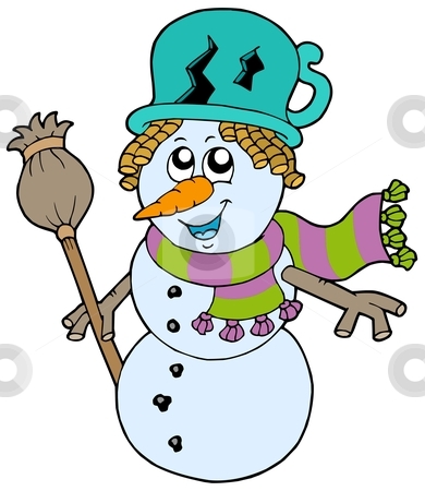 To use this stock image in your creative project, please select the size you need over to the right and click the "Add to Cart" button.
Your downloaded image will come with the Cutcaster watermark removed so don’t worry about the watermark you see on this page. Cute snowman with scarf and broom stock vector clipart, Cute snowman with scarf and broom - vector illustration. by Klara Viskova