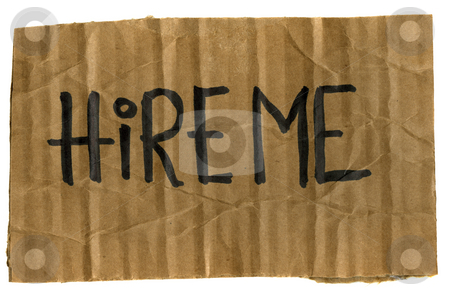 To use this stock image in your creative project, please select the size you need over to the right and click the "Add to Cart" button.
Your downloaded image will come with the Cutcaster watermark removed so don’t worry about the watermark you see on this page. Hire me - cardboard sign stock photo, Hire me - rough crumpled cardboard sign isolated on white by Marek Uliasz