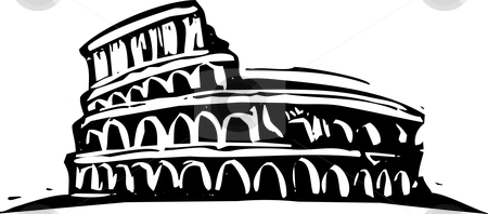To use this stock image in your creative project, please select the size you need over to the right and click the "Add to Cart" button.
Your downloaded image will come with the Cutcaster watermark removed so don’t worry about the watermark you see on this page. Rome Collusium stock vector clipart, Black and White woodcut style illustration of the Roman Coliseum. by Jeffrey Thompson