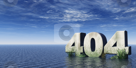 To use this stock image in your creative project, please select the size you need over to the right and click the "Add to Cart" button.
Your downloaded image will come with the Cutcaster watermark removed so don’t worry about the watermark you see on this page. Error 404 stock photo, The number 404 at the ocean under cloudy blue sky - 3d illustration by J?