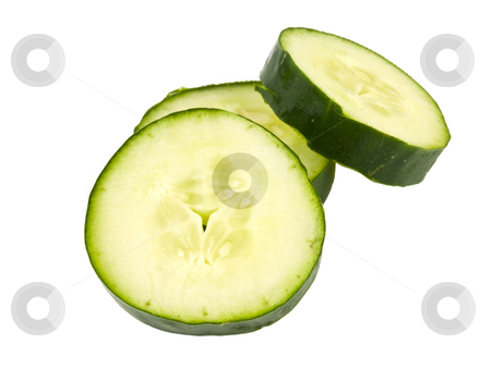 To use this stock image in your creative project, please select the size you need over to the right and click the "Add to Cart" button.
Your downloaded image will come with the Cutcaster watermark removed so don’t worry about the watermark you see on this page. Cucumber Slices stock photo, Green Cucumber sliced on a white background by John Teeter