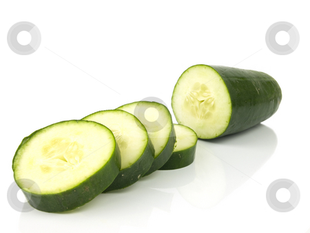 To use this stock image in your creative project, please select the size you need over to the right and click the "Add to Cart" button.
Your downloaded image will come with the Cutcaster watermark removed so don’t worry about the watermark you see on this page. Sliced Cucumber stock photo, Green Sliced Cucumber on a white Background by John Teeter