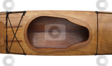 To use this stock image in your creative project, please select the size you need over to the right and click the "Add to Cart" button.
Your downloaded image will come with the Cutcaster watermark removed so don’t worry about the watermark you see on this page. Cockpit and deck of wooden sea kayak stock photo, Keyhole shape cockpit and deck of homebuilt wooden sea kayak, stitch-and-glue method using okoume (plantation mahogany) plywood by Marek Uliasz
