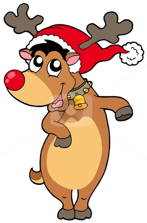 To use this stock image in your creative project, please select the size you need over to the right and click the "Add to Cart" button.
Your downloaded image will come with the Cutcaster watermark removed so don’t worry about the watermark you see on this page. Christmas reindeer stock vector clipart, Christmas reindeer on white background - vector illustration. by Klara Viskova