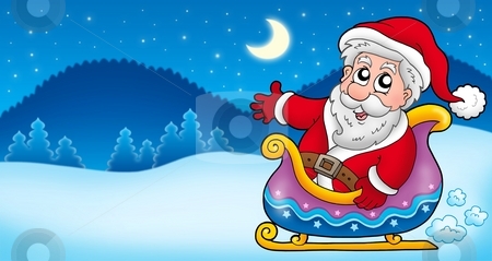 To use this stock image in your creative project, please select the size you need over to the right and click the "Add to Cart" button.
Your downloaded image will come with the Cutcaster watermark removed so don’t worry about the watermark you see on this page. Landscape with Santa Claus 4 stock photo, Landscape with Santa Claus 4 - color illustration. by Klara Viskova