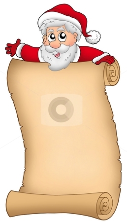 To use this stock image in your creative project, please select the size you need over to the right and click the "Add to Cart" button.
Your downloaded image will come with the Cutcaster watermark removed so don’t worry about the watermark you see on this page. Parchment with happy Santa Claus stock photo, Parchment with happy Santa Claus - color illustration. by Klara Viskova