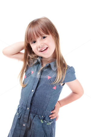 To use this stock image in your creative project, please select the size you need over to the right and click the "Add to Cart" button.
Your downloaded image will come with the Cutcaster watermark removed so don’t worry about the watermark you see on this page. Little model stock photo, Lovely little girl posing like a fashion model by Natalia Macheda