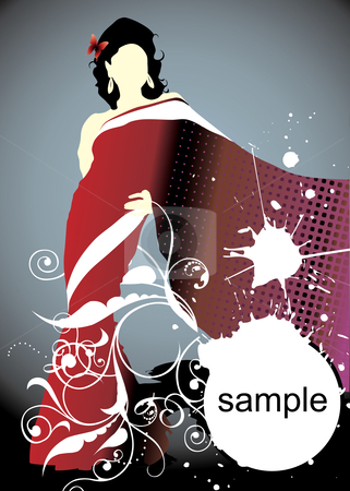 To use this stock image in your creative project, please select the size you need over to the right and click the "Add to Cart" button.
Your downloaded image will come with the Cutcaster watermark removed so don’t worry about the watermark you see on this page. Woman silhouette stock vector clipart, Woman silhouette with butterfly (vector illustration) by ojal_2
