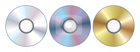 To use this stock image in your creative project, please select the size you need over to the right and click the "Add to Cart" button.
Your downloaded image will come with the Cutcaster watermark removed so don’t worry about the watermark you see on this page. Three compact disc stock vector clipart, Realistic compact disc - vector illustration by ojal_2