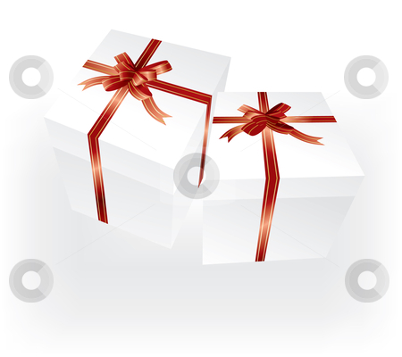 To use this stock image in your creative project, please select the size you need over to the right and click the "Add to Cart" button.
Your downloaded image will come with the Cutcaster watermark removed so don’t worry about the watermark you see on this page. Gift boxes with red ribbons stock vector clipart, Vector white gift boxes with red ribbons by ojal_2