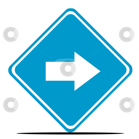 To use this stock image in your creative project, please select the size you need over to the right and click the "Add to Cart" button.
Your downloaded image will come with the Cutcaster watermark removed so don’t worry about the watermark you see on this page. Directional traffic sign stock photo, Blue directional diamond shaped road sign isolated on white background. by Martin Crowdy