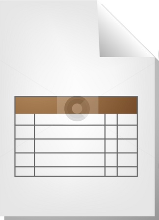To use this stock image in your creative project, please select the size you need over to the right and click the "Add to Cart" button.
Your downloaded image will come with the Cutcaster watermark removed so don’t worry about the watermark you see on this page. Table document icon stock photo, Table chart document file type illustration clipart by Kheng Guan Toh