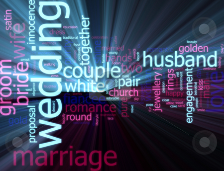 To use this stock image in your creative project, please select the size you need over to the right and click the "Add to Cart" button.
Your downloaded image will come with the Cutcaster watermark removed so don’t worry about the watermark you see on this page. Wedding word cloud glowing stock photo, Word cloud concept illustration of wedding marriage glowing light effect by Kheng Guan Toh
