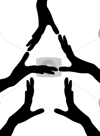To use this stock image in your creative project, please select the size you need over to the right and click the "Add to Cart" button.
Your downloaded image will come with the Cutcaster watermark removed so don’t worry about the watermark you see on this page. Hands stock vector clipart, Conceptual home symbol made from hands by ojal_2
