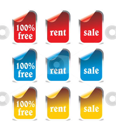 To use this stock image in your creative project, please select the size you need over to the right and click the "Add to Cart" button.
Your downloaded image will come with the Cutcaster watermark removed so don’t worry about the watermark you see on this page. Green Blue Yellow price tag vector, vector price tag stock vector clipart, Price tag vector, vector price tag, price tag, by ojal_2