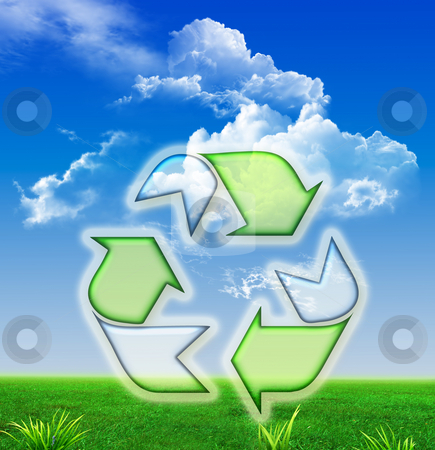 To use this stock image in your creative project, please select the size you need over to the right and click the "Add to Cart" button.
Your downloaded image will come with the Cutcaster watermark removed so don’t worry about the watermark you see on this page. Recycle Symbol Wallpaper stock photo, Green recycling symbol isolated on landscape background by Stefano SENISE