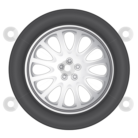 To use this stock image in your creative project, please select the size you need over to the right and click the "Add to Cart" button.
Your downloaded image will come with the Cutcaster watermark removed so don’t worry about the watermark you see on this page. Wheel car stock vector clipart, by Aleksandr Korablin