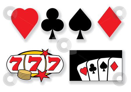 To use this stock image in your creative project, please select the size you need over to the right and click the "Add to Cart" button.
Your downloaded image will come with the Cutcaster watermark removed so don’t worry about the watermark you see on this page. Vector playing cards and casino design elements stock vector clipart, Playing cards and casino design elements - vector illustration by ojal_2
