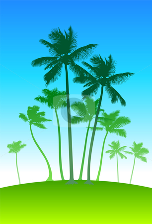 To use this stock image in your creative project, please select the size you need over to the right and click the "Add to Cart" button.
Your downloaded image will come with the Cutcaster watermark removed so don’t worry about the watermark you see on this page. Palm trees on blue sky background stock vector clipart, Palm trees on blue sky background
Original vector illustration based on my personal photos by L Belomlinsky