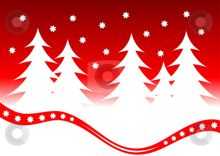 To use this stock image in your creative project, please select the size you need over to the right and click the "Add to Cart" button.
Your downloaded image will come with the Cutcaster watermark removed so don’t worry about the watermark you see on this page. Abstract Christmas winter Scene with white trees on a red backgr stock vector clipart, Abstract Christmas winter Scene with white trees on a red background by Mike Price