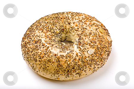 To use this stock image in your creative project, please select the size you need over to the right and click the "Add to Cart" button.
Your downloaded image will come with the Cutcaster watermark removed so don’t worry about the watermark you see on this page. Bagel stock photo, Single bagel by Barna Tanko