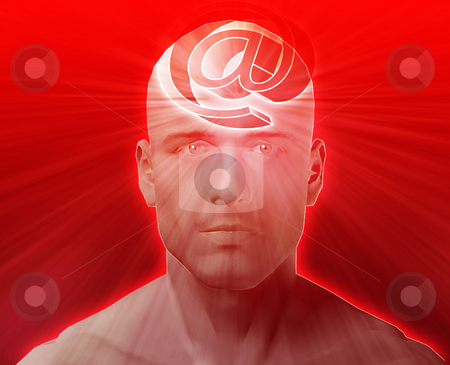 To use this stock image in your creative project, please select the size you need over to the right and click the "Add to Cart" button.
Your downloaded image will come with the Cutcaster watermark removed so don’t worry about the watermark you see on this page. Thinking about internet stock photo, Man thinking about at internet symbol, floating on her head by Kheng Guan Toh