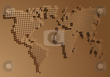 To use this stock image in your creative project, please select the size you need over to the right and click the "Add to Cart" button.
Your downloaded image will come with the Cutcaster watermark removed so don’t worry about the watermark you see on this page. Perspective mosaic map stock photo, Map of the world illustration, perspective mosaic block style by Kheng Guan Toh