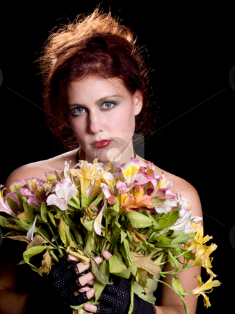 To use this stock image in your creative project, please select the size you need over to the right and click the "Add to Cart" button.
Your downloaded image will come with the Cutcaster watermark removed so don’t worry about the watermark you see on this page. Red Head with Flowers stock photo, Red Head with Flowers by Jim DeLillo