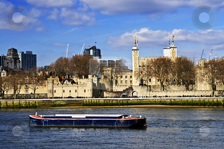 To use this stock image in your creative project, please select the size you need over to the right and click the "Add to Cart" button.
Your downloaded image will come with the Cutcaster watermark removed so don’t worry about the watermark you see on this page. Tower of London skyline stock photo, Tower of London skyline view from Thames river by Elena Elisseeva