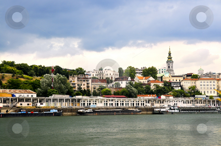 To use this stock image in your creative project, please select the size you need over to the right and click the "Add to Cart" button.
Your downloaded image will come with the Cutcaster watermark removed so don’t worry about the watermark you see on this page. Belgrade cityscape on Danube stock photo, View of Belgrade city from Danube river by Elena Elisseeva