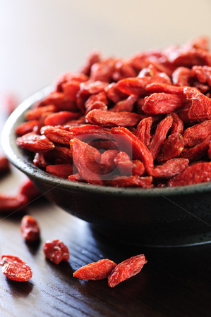To use this stock image in your creative project, please select the size you need over to the right and click the "Add to Cart" button.
Your downloaded image will come with the Cutcaster watermark removed so don’t worry about the watermark you see on this page. Goji berries stock photo, Full bowl of red dried goji berries by Elena Elisseeva