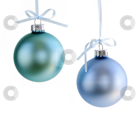 To use this stock image in your creative project, please select the size you need over to the right and click the "Add to Cart" button.
Your downloaded image will come with the Cutcaster watermark removed so don’t worry about the watermark you see on this page. Christmas ornaments stock photo, Two Christmas decorations hanging isolated on white by Elena Elisseeva