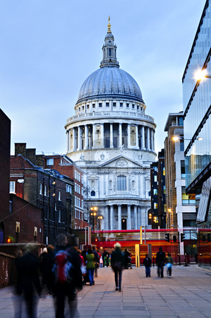 To use this stock image in your creative project, please select the size you need over to the right and click the "Add to Cart" button.
Your downloaded image will come with the Cutcaster watermark removed so don’t worry about the watermark you see on this page. St. Paul's Cathedral London at dusk stock photo, View of St. Paul's Cathedral in London from street at dusk by Elena Elisseeva