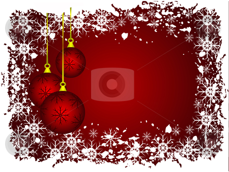 To use this stock image in your creative project, please select the size you need over to the right and click the "Add to Cart" button.
Your downloaded image will come with the Cutcaster watermark removed so don’t worry about the watermark you see on this page. An abstract grunge Christmas vector illustration stock vector clipart, An abstract Christmas vector illustration with red baubles on a darker backdrop witha grunge snow border by Mike Price