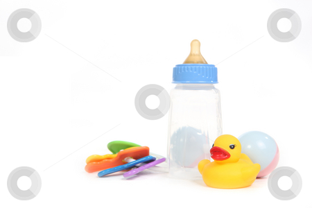 To use this stock image in your creative project, please select the size you need over to the right and click the "Add to Cart" button.
Your downloaded image will come with the Cutcaster watermark removed so don’t worry about the watermark you see on this page. Baby Items on White stock photo, Baby Things on White With Copy Space by Katrina Brown