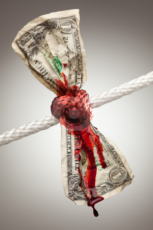 To use this stock image in your creative project, please select the size you need over to the right and click the "Add to Cart" button.
Your downloaded image will come with the Cutcaster watermark removed so don’t worry about the watermark you see on this page. Wrinkled American Dollar Bleeding in Rope stock photo, Wrinkled American Dollar Tied Up and Bleeding in Rope. by Andy Dean