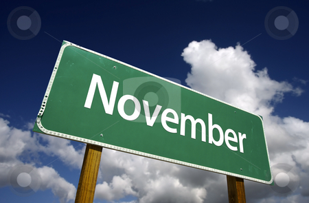To use this stock image in your creative project, please select the size you need over to the right and click the "Add to Cart" button.
Your downloaded image will come with the Cutcaster watermark removed so don’t worry about the watermark you see on this page. November Green Road Sign stock photo, November Green Road Sign with dramatic blue sky and clouds - Months of the Year Series. by Andy Dean