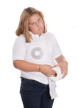 To use this stock image in your creative project, please select the size you need over to the right and click the "Add to Cart" button.
Your downloaded image will come with the Cutcaster watermark removed so don’t worry about the watermark you see on this page. Girl Holding Toilet Paper stock photo, A young girl holding a roll of toilet paper, isolated against a white background by Richard Nelson