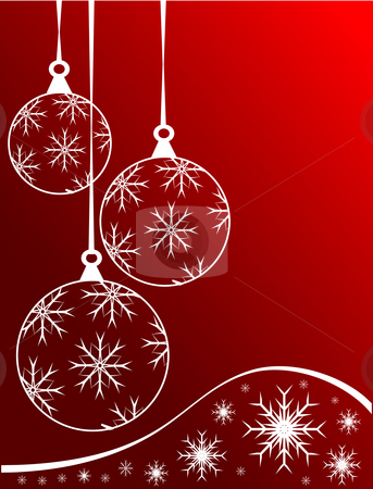 To use this stock image in your creative project, please select the size you need over to the right and click the "Add to Cart" button.
Your downloaded image will come with the Cutcaster watermark removed so don’t worry about the watermark you see on this page. Red Christmas Baubles Background stock vector clipart, An abstract Christmas vector illustration with clear white outline baubles on a darker backdrop with white snowflakes and room for text by Mike Price