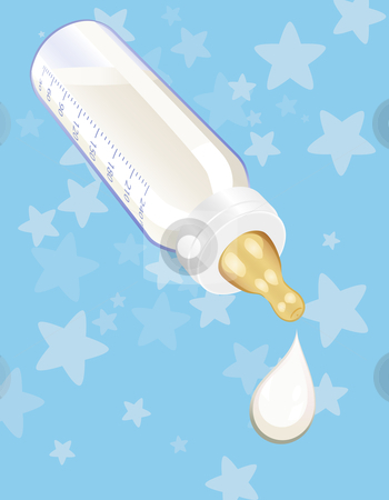 To use this stock image in your creative project, please select the size you need over to the right and click the "Add to Cart" button.
Your downloaded image will come with the Cutcaster watermark removed so don’t worry about the watermark you see on this page. Baby bottle stock vector clipart, Baby bottle full of milk over stars by Laurent Renault