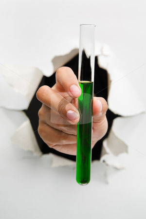 To use this stock image in your creative project, please select the size you need over to the right and click the "Add to Cart" button.
Your downloaded image will come with the Cutcaster watermark removed so don’t worry about the watermark you see on this page. Breakthrough in pharmacy and chemistry stock photo, Hand holding tube filled with green solution mean breakthrough in pharmacy(medicine) and chemistry - one of the breakthrough series by Rudyanto Wijaya