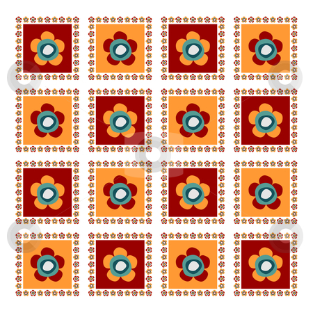 To use this stock image in your creative project, please select the size you need over to the right and click the "Add to Cart" button.
Your downloaded image will come with the Cutcaster watermark removed so don’t worry about the watermark you see on this page. Flowers pattern stock vector clipart, Pattern of flowers in the center square surrounded by small flowers by Cienpies Design
