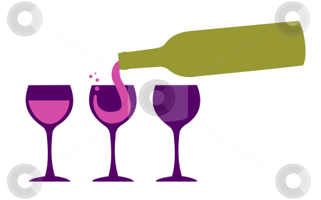 To use this stock image in your creative project, please select the size you need over to the right and click the "Add to Cart" button.
Your downloaded image will come with the Cutcaster watermark removed so don’t worry about the watermark you see on this page. Wine bottle serving wineglasses stock vector clipart, Bottle serving red wine in three wineglasses. White background by Cienpies Design