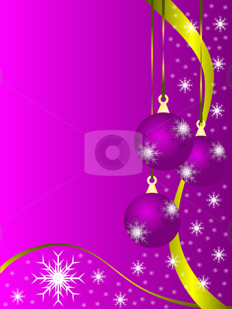 To use this stock image in your creative project, please select the size you need over to the right and click the "Add to Cart" button.
Your downloaded image will come with the Cutcaster watermark removed so don’t worry about the watermark you see on this page. An abstract Christmas vector illustration with purple baubles stock vector clipart, An abstract Christmas vector illustration with purple baubles on a lighter backdrop with white snowflakes and room for text by Mike Price