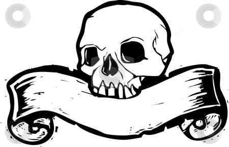 To use this stock image in your creative project, please select the size you need over to the right and click the "Add to Cart" button.
Your downloaded image will come with the Cutcaster watermark removed so don’t worry about the watermark you see on this page. Banner Skull #2 stock vector clipart, Pirate Skill with woodcut banner beneath. by Jeffrey Thompson