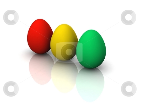 To use this stock image in your creative project, please select the size you need over to the right and click the "Add to Cart" button.
Your downloaded image will come with the Cutcaster watermark removed so don’t worry about the watermark you see on this page. Traffic Light Easter Eggs stock photo, 3d render of easter eggs in red, yellow and green by Oliver Klimek