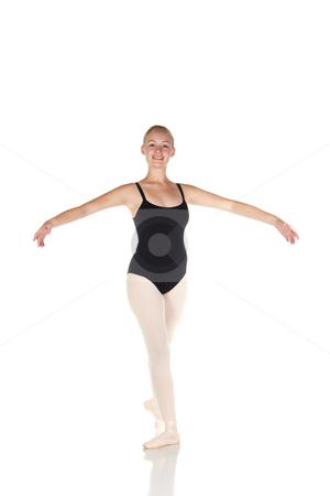 To use this stock image in your creative project, please select the size you need over to the right and click the "Add to Cart" button.
Your downloaded image will come with the Cutcaster watermark removed so don’t worry about the watermark you see on this page. Young caucasian ballerina stock photo, Young caucasian ballerina girl on white background and reflective white floor showing various ballet steps and positions. Not Isolated by Sean Nel