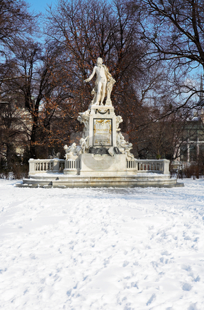 To use this stock image in your creative project, please select the size you need over to the right and click the "Add to Cart" button.
Your downloaded image will come with the Cutcaster watermark removed so don’t worry about the watermark you see on this page. Vienna #2 stock photo, Mozart Memorial in Vienna, Austria - Copy Space by Sean Nel